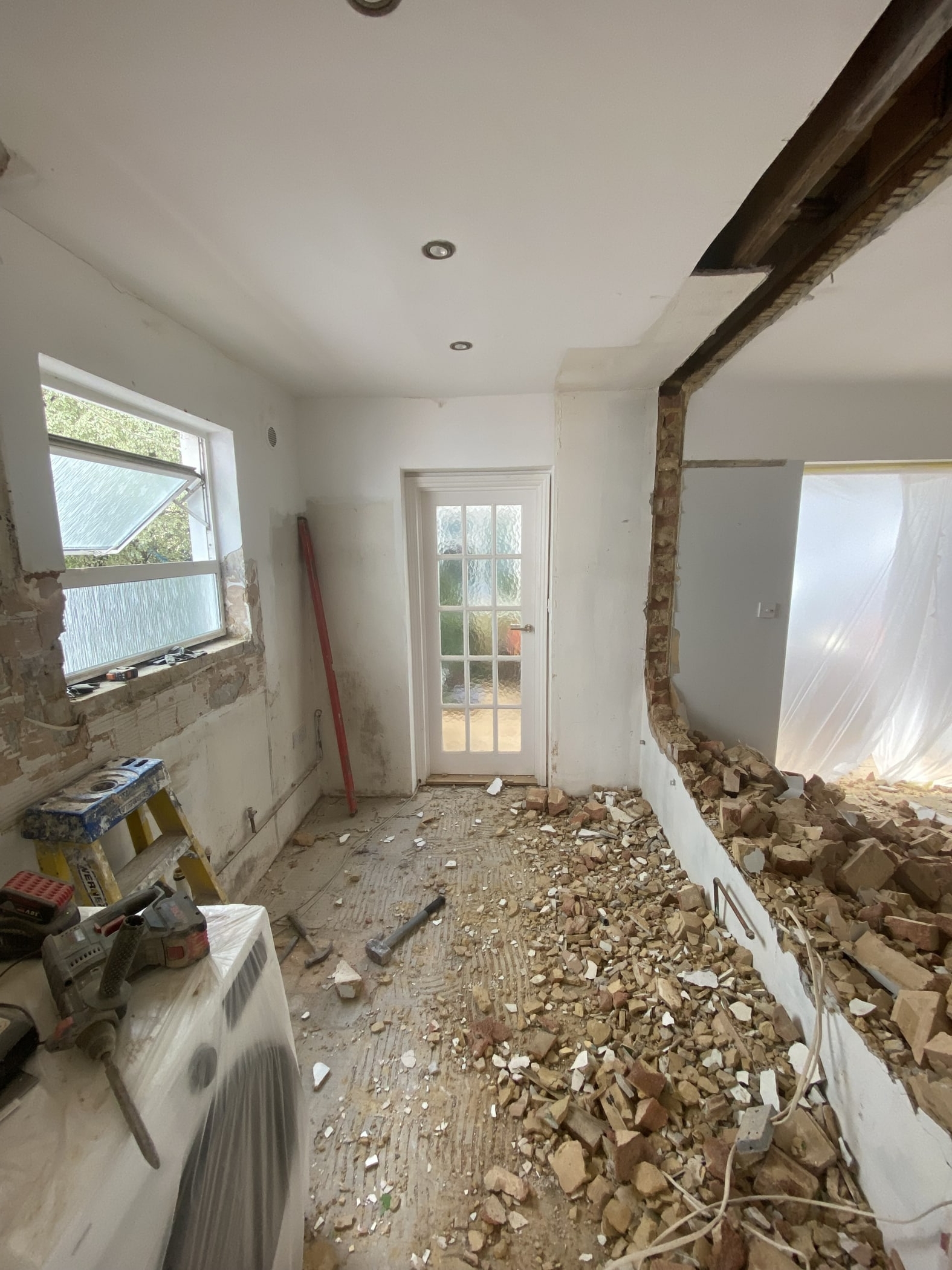 structural wall demolition